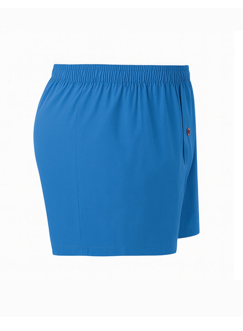 Tango Button Shorts (Solid) Blue - Image 4