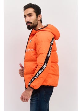 Men Brand Logo Puffer Jacket, Orange - pzsku/Z8EA957A9D1E9EDDD4B5FZ/45/_/1737641999/3c0d4e1b-c8d9-464c-bb27-aba4685baa23