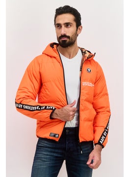 Men Brand Logo Puffer Jacket, Orange - pzsku/Z8EA957A9D1E9EDDD4B5FZ/45/_/1737642003/dde53c57-f37e-4c1f-9801-d5be433e5a06