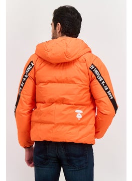 Men Brand Logo Puffer Jacket, Orange - pzsku/Z8EA957A9D1E9EDDD4B5FZ/45/_/1737642065/64b5e114-94c9-4cea-9899-753508b27534