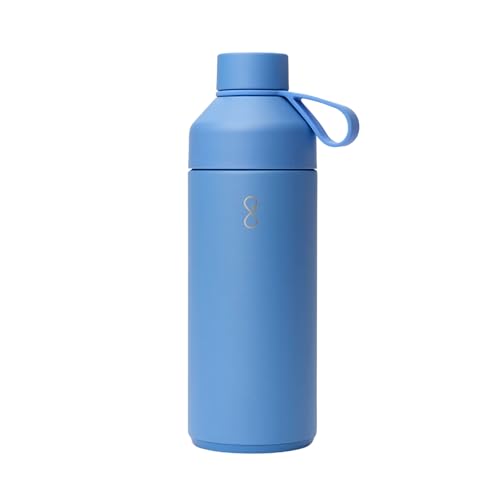 Ocean Bottle Big 34 oz | Stainless Steel Water Bottle | Reusable & Sustainable | Keeps Drinks Cold & Hot | Eco Friendly Gift (Lagoon Blue) - Image 1