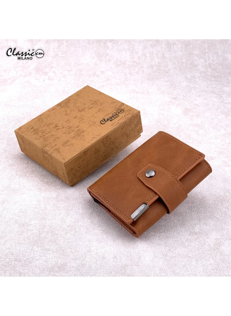 Classic Milano Classic Milano RFID Blocking Faux Leather Wallet for Men and Women | Card Holder Wallet Pop-up, Credit Card Holder for Men | Wallet for Men & Women’s Card Wallet