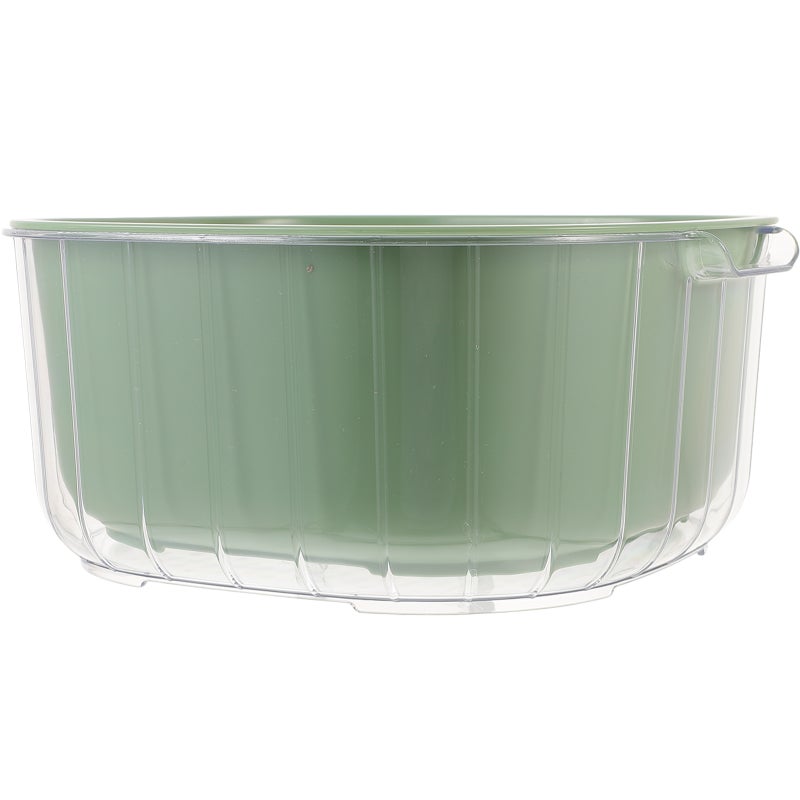 2pcs Vegetable Washing Basket Kitchen Draining Basket Double Layer Fruit Wash Basin - Image 2