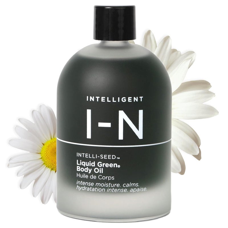 Intelligent Nutrients Liquid Green Body Oil Intensive Hydration and Radiance Antioxidant and Soothing for All Skin Types Vegan 34 Oz