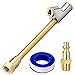 LUMITECO Brass Made Premium 2Way Connection Heavy Duty Air Chuck Set 14 In FNPT Straighton Foot Dual Head Chuck with Quick Plug Air Fill Kit Tool for Inflator or Compressor - Image 2