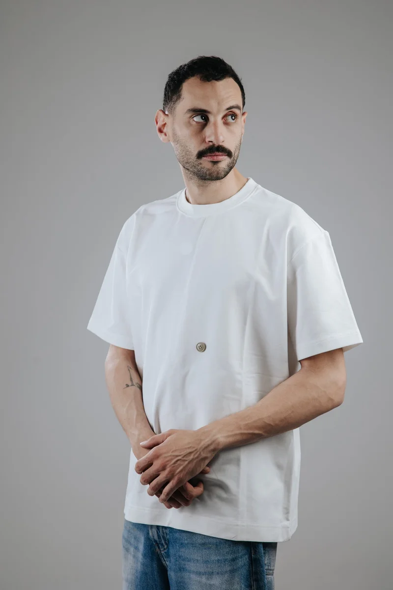 Snugface Snugface The Button Oversized Men's T-Shirts