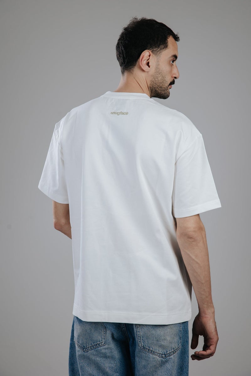 Snugface The Button Oversized Men's T-Shirts - Image 3