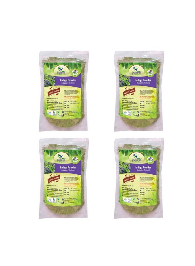 Natural Healthlife Care NATURAL HEALTHLIFE CARE Natural Indigo (Indigofera Tinctoria) Powder 400Gm (100 Gm*4) - Image 1