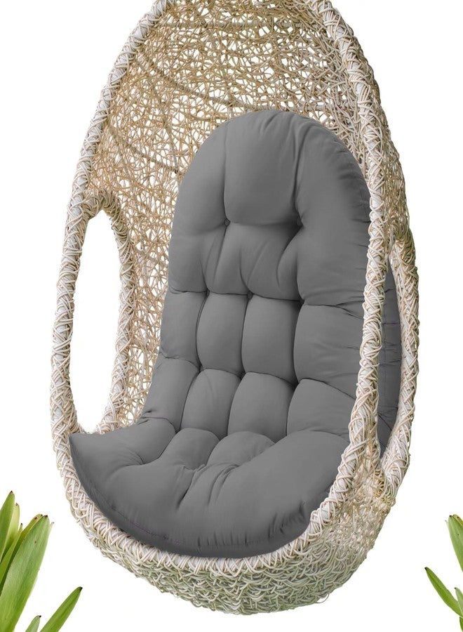 MQK Patio Egg Chair Cushion Replacement, Button Tufted Thick Outdoor Swing Chair Cushion with High Elasticity PP Cotton and Skin-Friendly Fabric, Hammock Cushion for Porch Furniture (Only Cushion) - Image 1