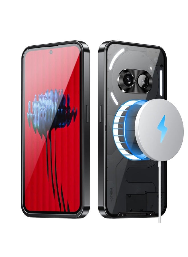 HuHa For Nothing Phone 2a / 2a Plus Magnetic Metal Phone Case(Black) - Image 1