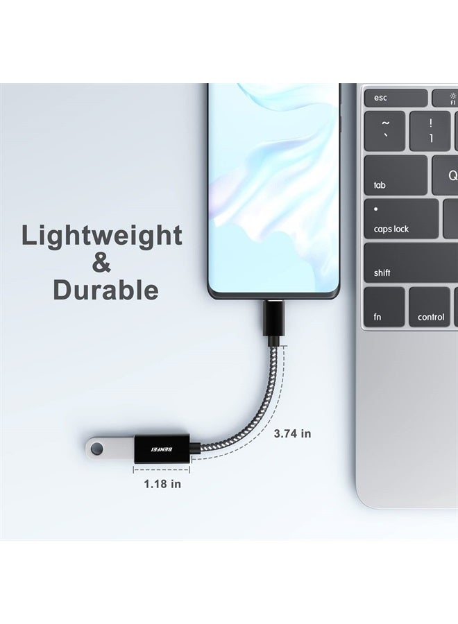 Benfei محول USB C إلى USB 3.0، عبوة 2 محول USB C إلى A ذكر إلى أنثى متوافق مع MacBook 2022 2021 2020، Samsung Galaxy Note 20، Galaxy S20 S21، Google Pixel، Nexus، والمزيد - Image 5