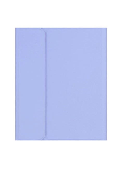 A8 Bluetooth Keyboard Case For Ipad Pro 11 Pen Slot Leather Protective Cover For Digital Computer/tablet-Color:Purple-leather Case + Keyboard + Battery Mouse-Applicable Model:iPadmini2/3/4/5(7.9 Inches)