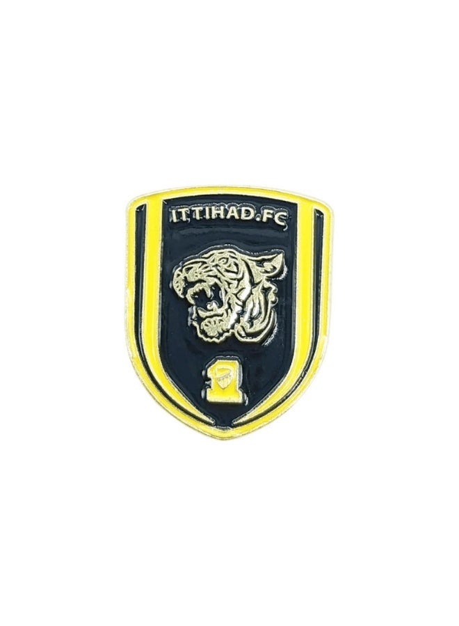 Union Club Sticker Metal Phone Sticker, Etihad Logo Design - Yellow and Black  - Image 1