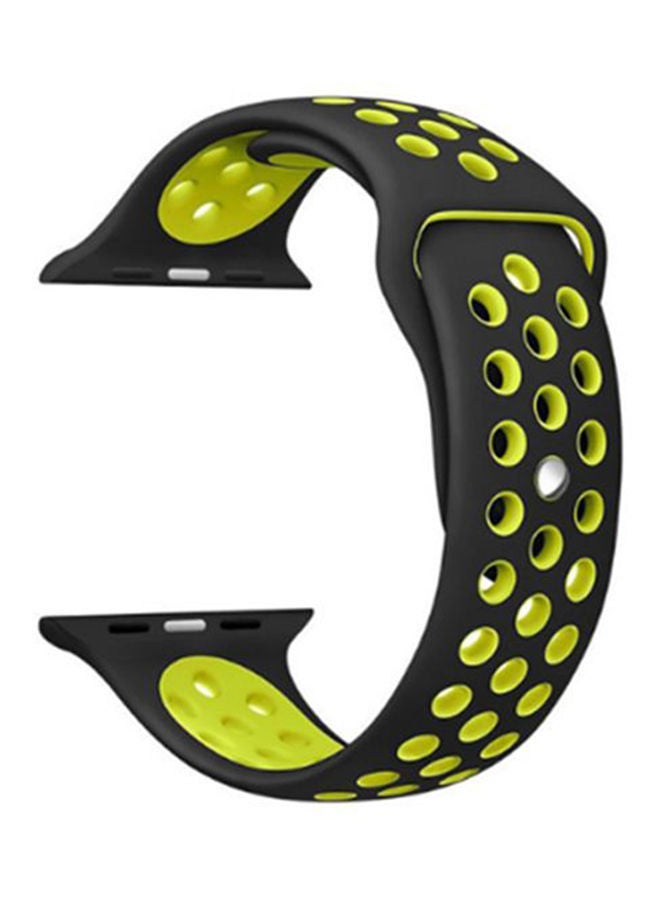 NIBEMINENT Replacement Band For Apple Watch Series 3/2/1 Green/Black - Image 1