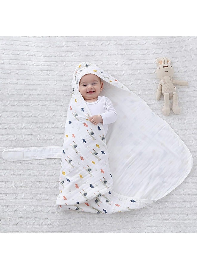 Baby Swaddle Blanket Wrap Set for Newborn Swaddle Receiving Muslin Unisex infant Wrap Sleeping Cloth 100% Cotton Blanket - Image 2