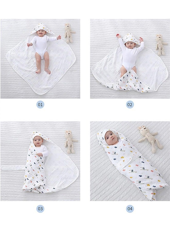 Baby Swaddle Blanket Wrap Set for Newborn Swaddle Receiving Muslin Unisex infant Wrap Sleeping Cloth 100% Cotton Blanket - Image 5