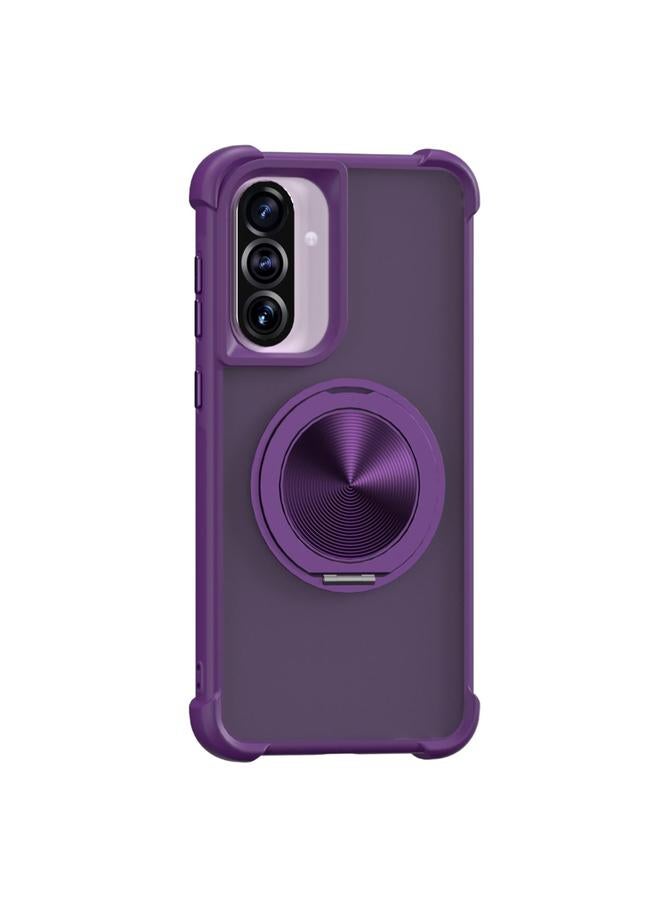 اس-توب جراب لهاتف Samsung Galaxy A56 5G CD Texture دوار 360 درجة مع حامل MagSafe - Image 1