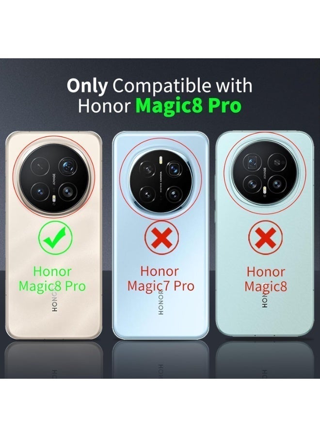 Case for Honor Magic 8 Pro, Ultra Slim Crystal Clear Anti-Scratch Bumper Cover Flexible Soft TPU Anti-Fall Reinforced Corner Shockproof Transparent Phone Case for Honor Magic8 Pro - Image 3