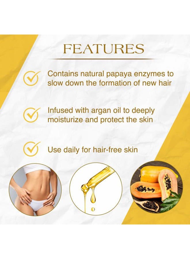 GiGi علاج ما بعد الشمع، لوشن مثبط نمو الشعر البطيء مع زيت الأركان، يقلل من نمو الشعر للرجال والنساء، 8 أونصات، عبوة واحدة - Image 3