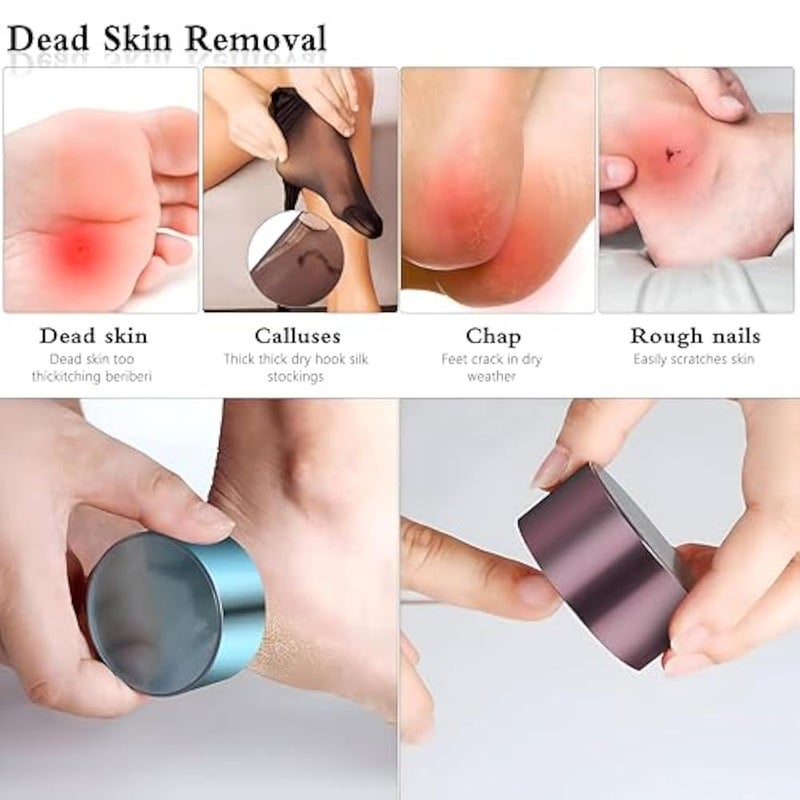 2025 Innovative Hair Removal Exfoliator for Women and Men, Double Sided Exfoliation, Painless Smooth Use on Arms, Legs, Back and Full Body, Exfoliates Dead Skin (2 Crystal) - Image 5