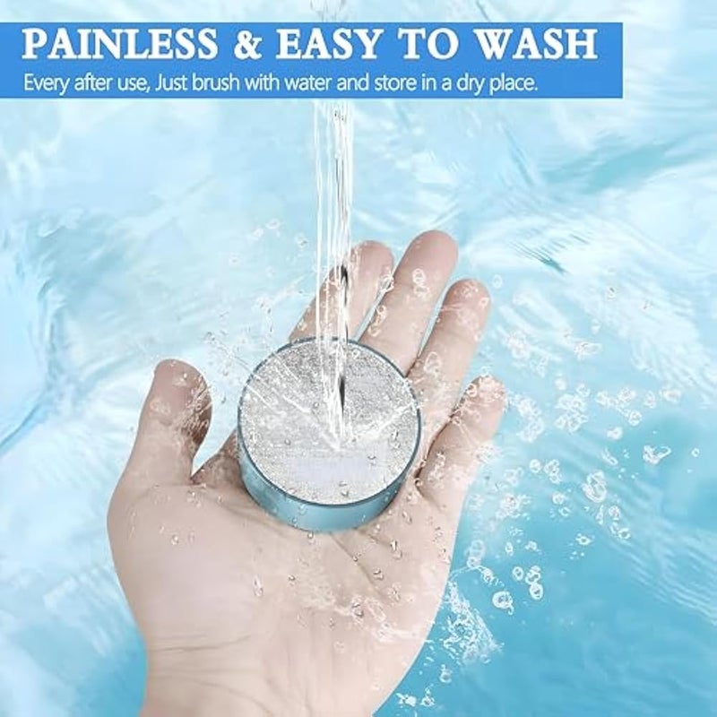 2025 Innovative Hair Removal Exfoliator for Women and Men, Double Sided Exfoliation, Painless Smooth Use on Arms, Legs, Back and Full Body, Exfoliates Dead Skin (2 Crystal) - Image 3