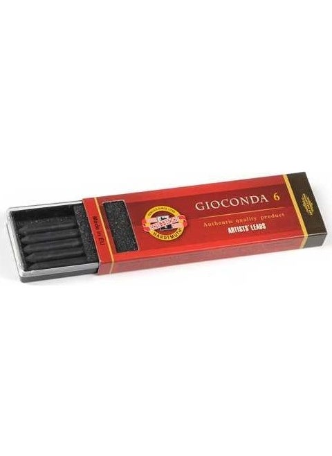 KOH-I-NOOR Koh-I Noor 5.6 mm Portmin Tip Negro Black Box of 6 