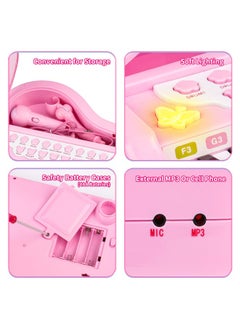 TOY GARDEN Toddler Piano Toy Keyboard Pink – 24-Key Multifunctional Toy Piano for Girls | Birthday Gift for 1-4 Year Old Kids  - Image 3