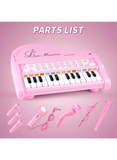 TOY GARDEN Toddler Piano Toy Keyboard Pink – 24-Key Multifunctional Toy Piano for Girls | Birthday Gift for 1-4 Year Old Kids  - Image 4