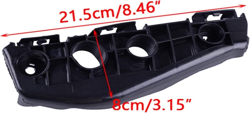 DEMULAX Black ABS Front Left Bumper Support Bracket for Toyota Corolla - Image 2