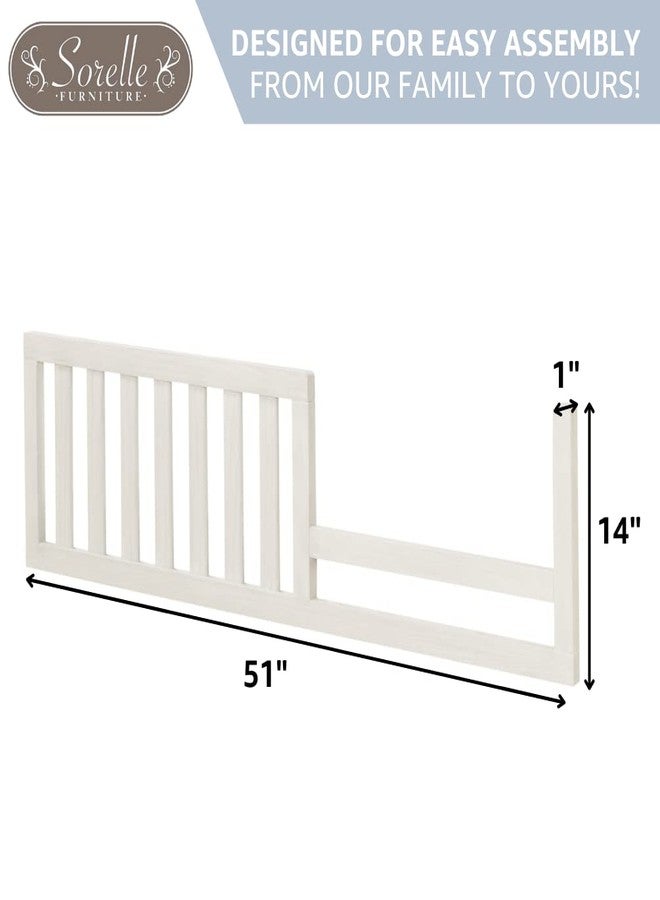 Sorelle Furniture Toddler Rails and Full-Size Bed Adult Rails, Sorelle Wood Bed Rail & Crib Conversion Kit, Converts Sorelle Furniture Crib to Toddler Bed and Full-Size Bed, # 148 - Weathered White - Image 3