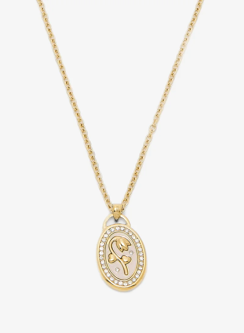 GUESS Flower Charm Necklace
