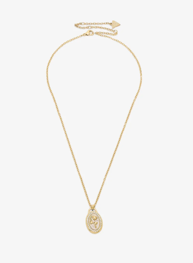 GUESS Flower Charm Necklace