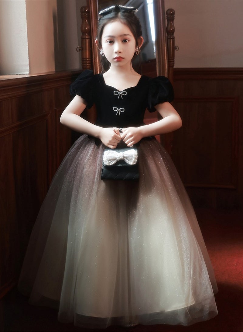 Girls Birthday Party Princess Dress Piano Performance Dress Costume - Image 2