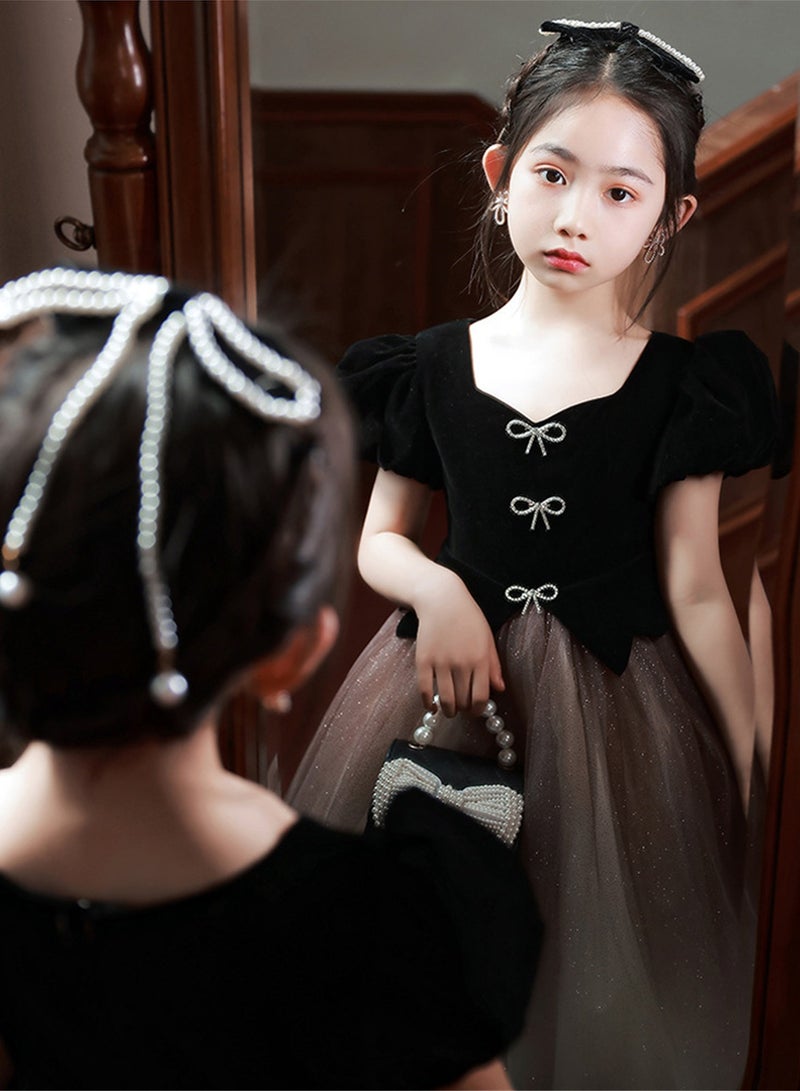 Girls Birthday Party Princess Dress Piano Performance Dress Costume - Image 5