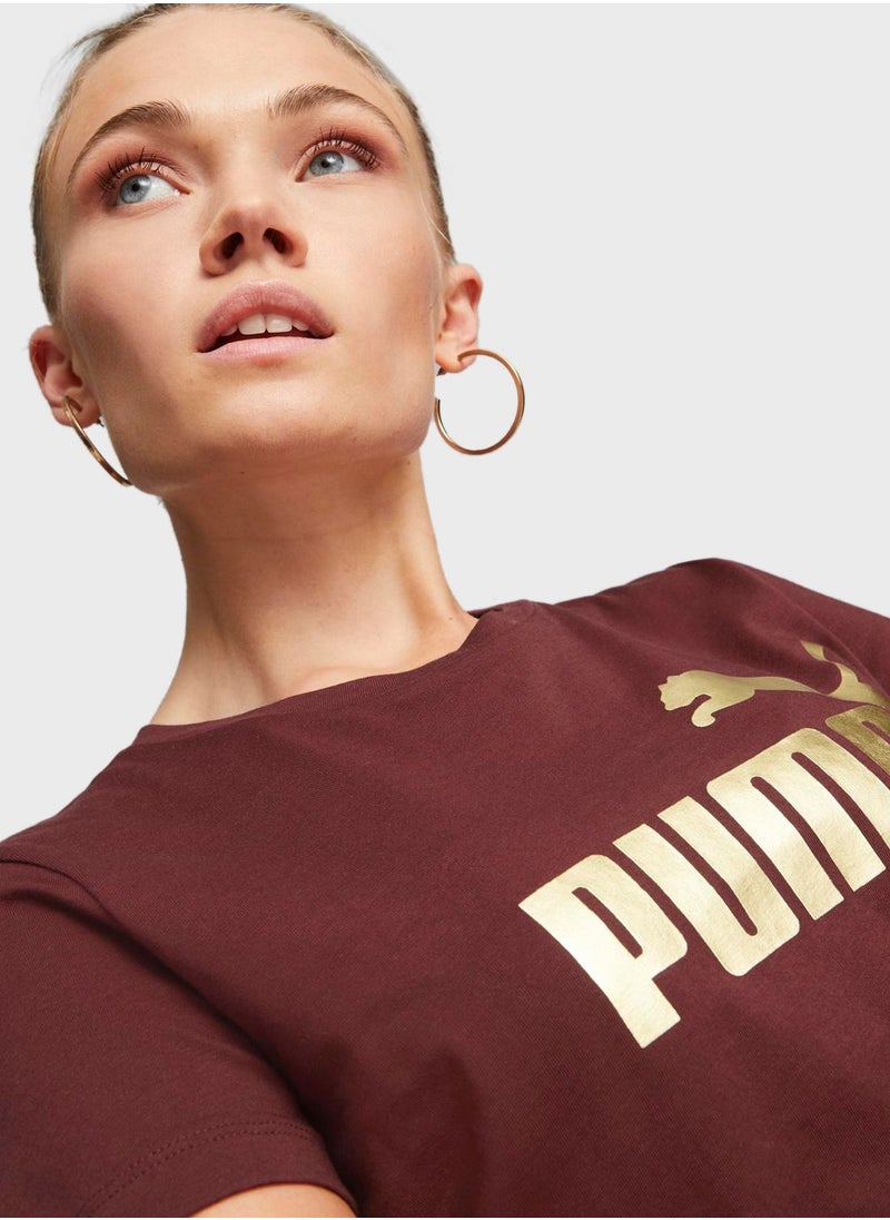 PUMA - Ess+ Metallic Women T-Shirt - Image 1