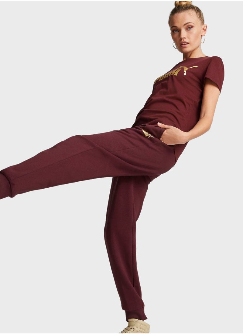 PUMA - Ess+ Metallic Women T-Shirt - Image 1