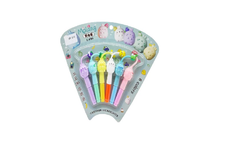 M.F.H 3PCS Water Coloring Pens Portable Brush Pencil Soft Watercolor Brush Pen for Beginner Painting Drawing Art Supplies and Cartoon Highlighter 6Pc (Pack of 2) Combo  - Image 2
