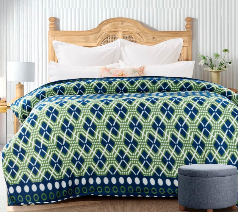 CHANDRAVATI Single Bed ||60x90||Fleece|| Quilt Cover/Duvet Cover/Rajai Cover/Blanket Cover for Winters (CC-Blue, 60x90) - Image 5