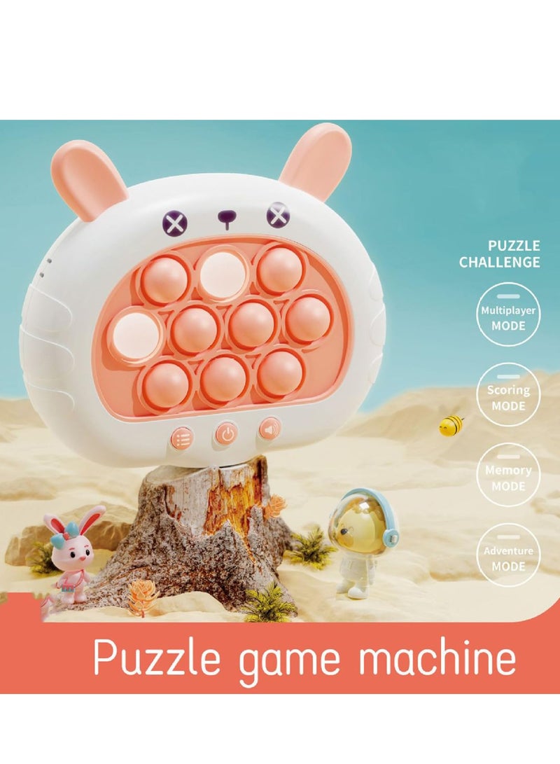 Excefore Creative Stress Relief Toys,Breakthrough Puzzle Pop Button Gopher Game Machine - Fun Fidget Toy for Kids & Adults ,Party Favor Gift (Pink Rabbit) - Image 2