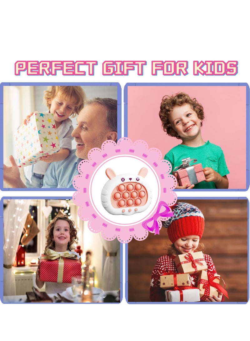 Excefore Creative Stress Relief Toys,Breakthrough Puzzle Pop Button Gopher Game Machine - Fun Fidget Toy for Kids & Adults ,Party Favor Gift (Pink Rabbit) - Image 4