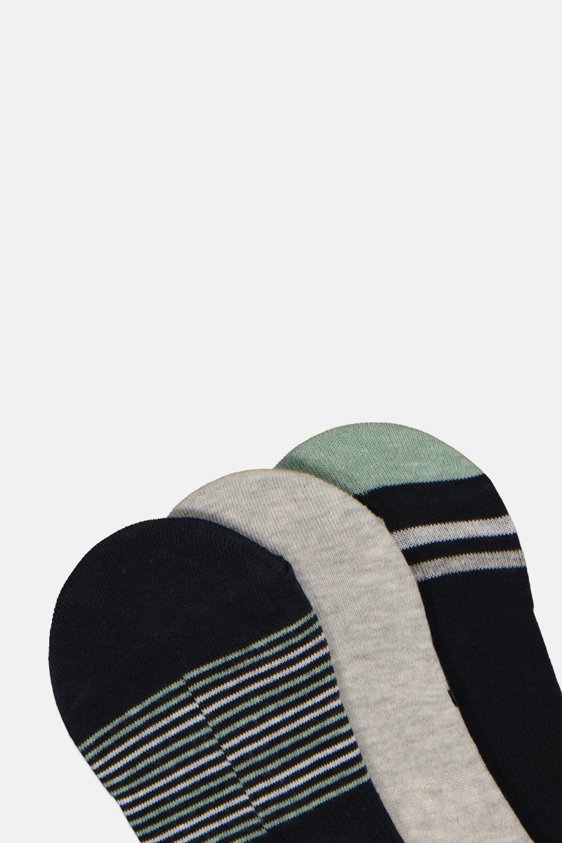 Rocawear Men 3 Pairs Brand Logo Invisible Socks, Multicolor - Image 4