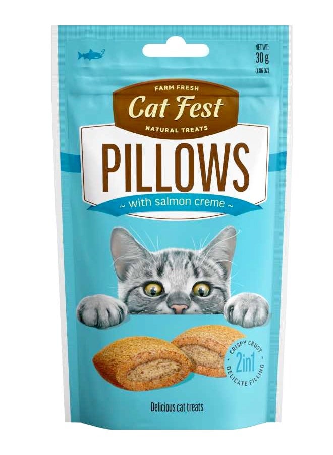 Cat Fest وسائد بكريمة السلمون - 30 جرام