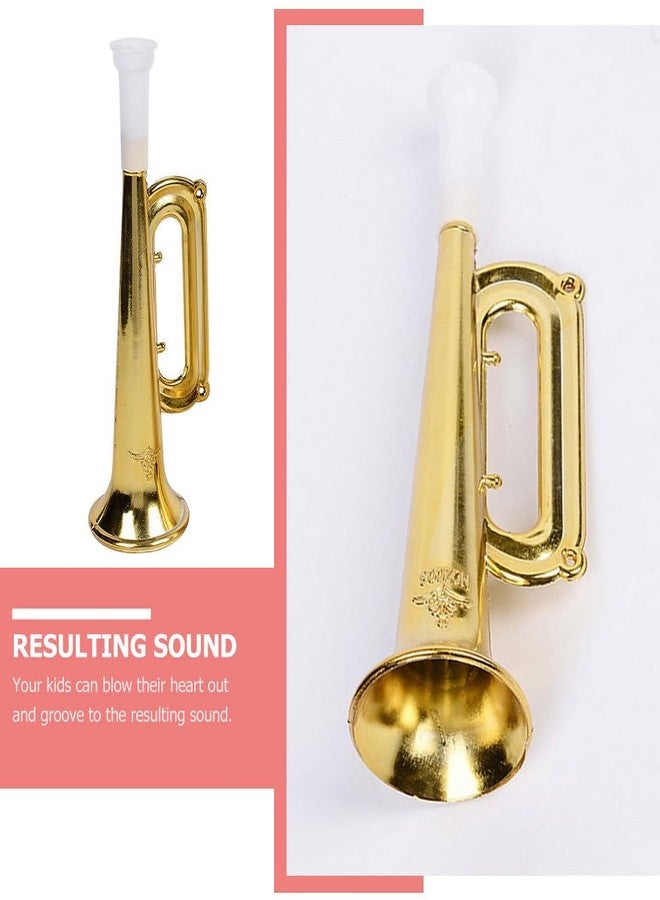 JECOMPRIS 10Pcs ABS Sports Cheerleading Horns: Golden Stadium Noise Makers - Football & Baseball Cheer Props (6.6x1.8in) - Image 5
