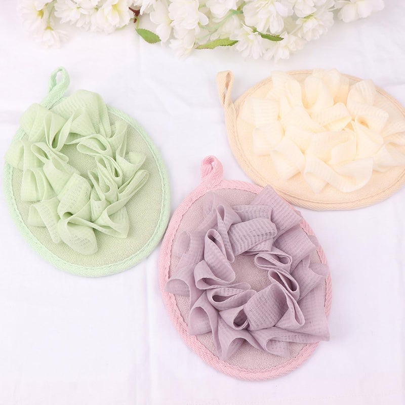 Generic 9pcs Bath Bubble Net Soft Bath Flower Sponge Set in 3 Colors for Gentle Exfoliating and Shower Accessories - Image 4
