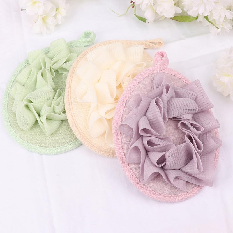 Generic 9pcs Bath Bubble Net Soft Bath Flower Sponge Set in 3 Colors for Gentle Exfoliating and Shower Accessories - Image 3