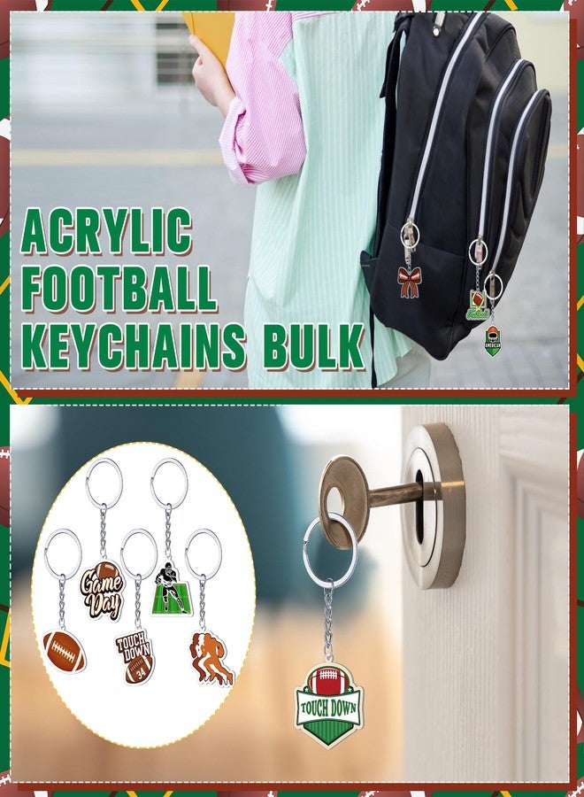 تونديامو مجموعة تونديمو من 100 قطعة من سلاسل مفاتيح كرة القدم، سلاسل مفاتيح أكريليك على شكل كرة رياضية، هدايا مرحة لحفلات أعياد الميلاد، هدايا لفرق كرة القدم، جوائز كرنفالات المدارس، حشوات لأكياس الهدايا، 25 تصميمًا - Image 5