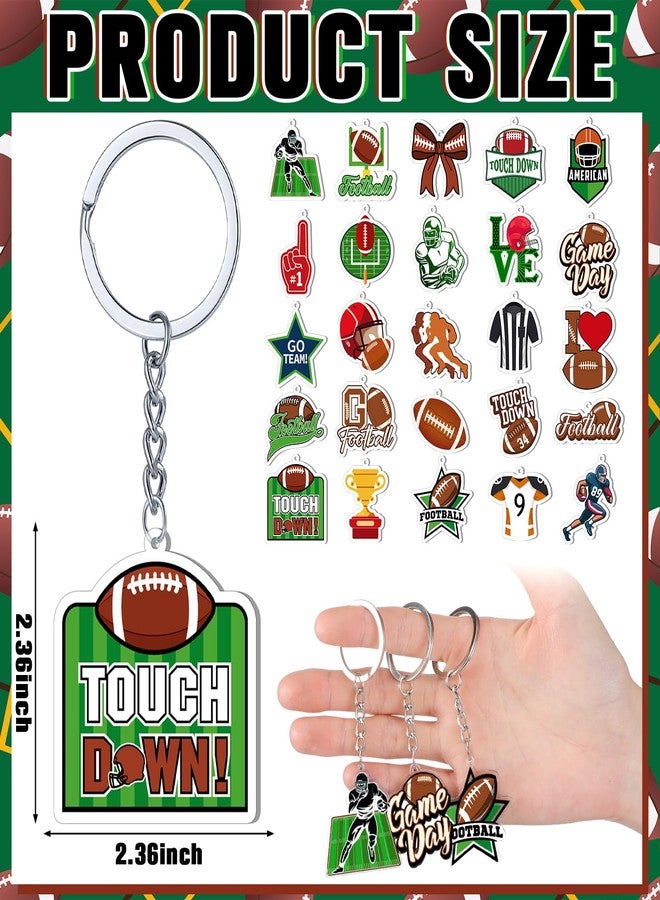 تونديامو مجموعة تونديمو من 100 قطعة من سلاسل مفاتيح كرة القدم، سلاسل مفاتيح أكريليك على شكل كرة رياضية، هدايا مرحة لحفلات أعياد الميلاد، هدايا لفرق كرة القدم، جوائز كرنفالات المدارس، حشوات لأكياس الهدايا، 25 تصميمًا - Image 3