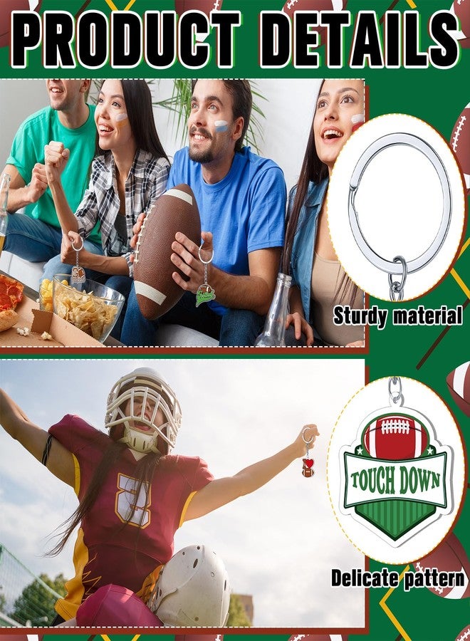 تونديامو مجموعة تونديمو من 100 قطعة من سلاسل مفاتيح كرة القدم، سلاسل مفاتيح أكريليك على شكل كرة رياضية، هدايا مرحة لحفلات أعياد الميلاد، هدايا لفرق كرة القدم، جوائز كرنفالات المدارس، حشوات لأكياس الهدايا، 25 تصميمًا - Image 4