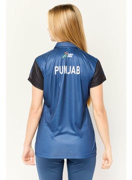 Adidas Women Sportswear Fit Short Sleeves Training Polo Shirt, Light Blue  - Image 4