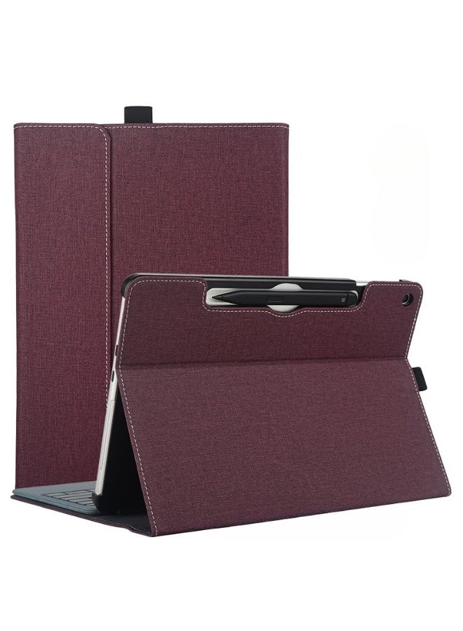 general Compatible with Microsoft Surface Pro 12-inch 2025 Tablet Protective Case, Sleeve Pouch Cover Stand PU Leather Hard Shell for Surface Pro 12 - Image 1